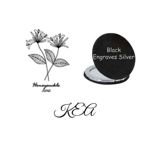 Birth Month Flower Compact Mirror
