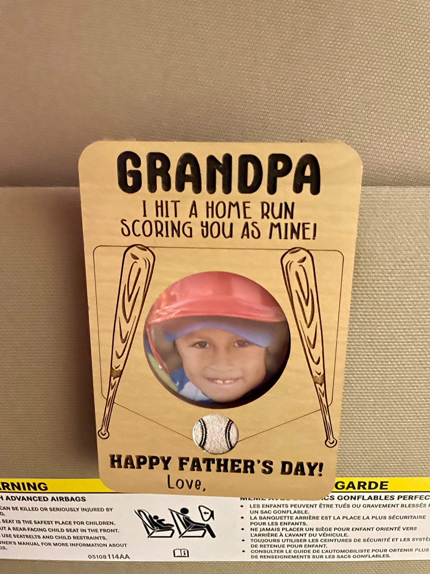 Father's Day/Birthday Visor Clip / Keepsake/Gift for Dad/Gift for Grandpa