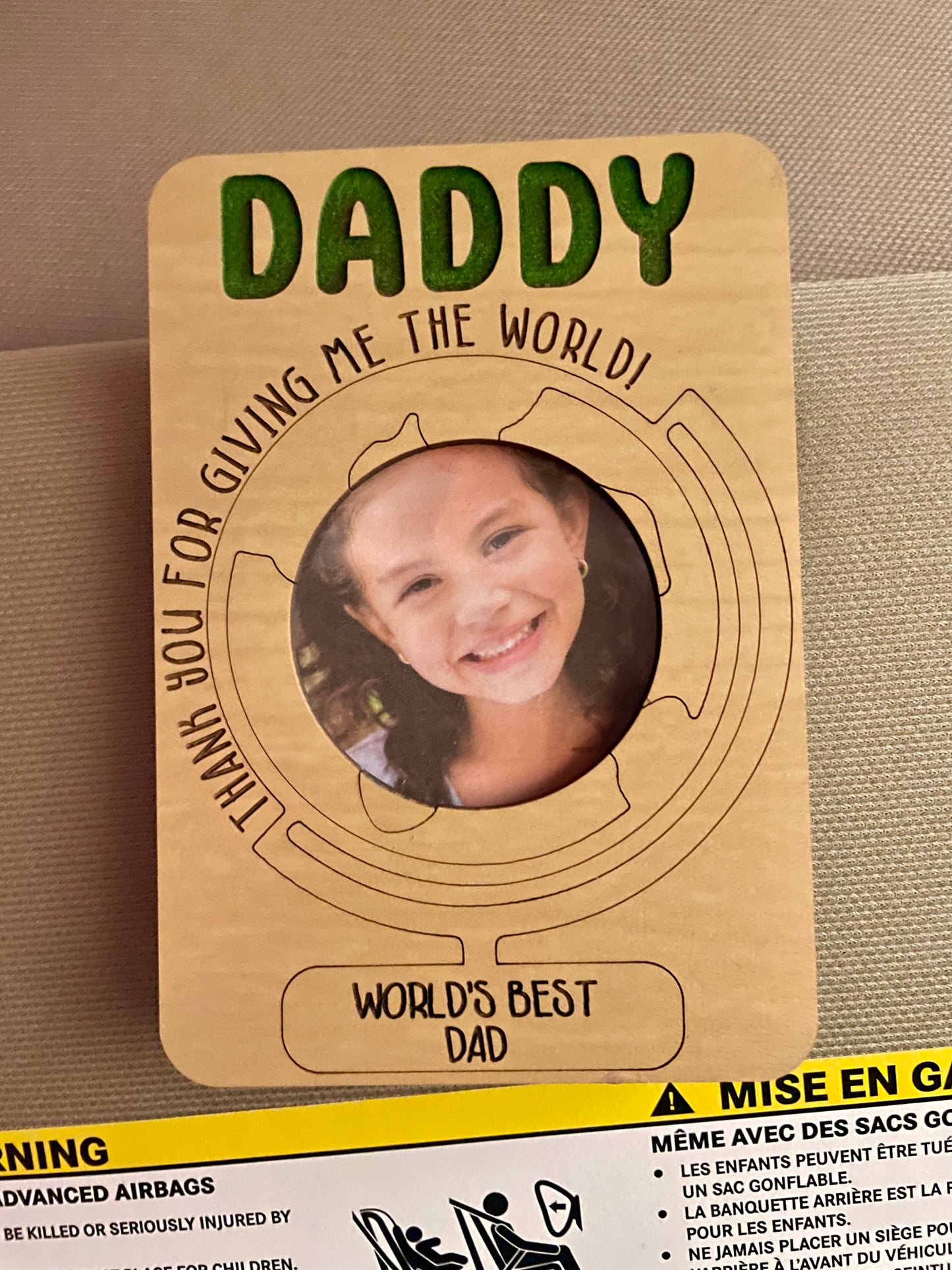 Father's Day/Birthday Visor Clip / Keepsake/Gift for Dad/Gift for Grandpa