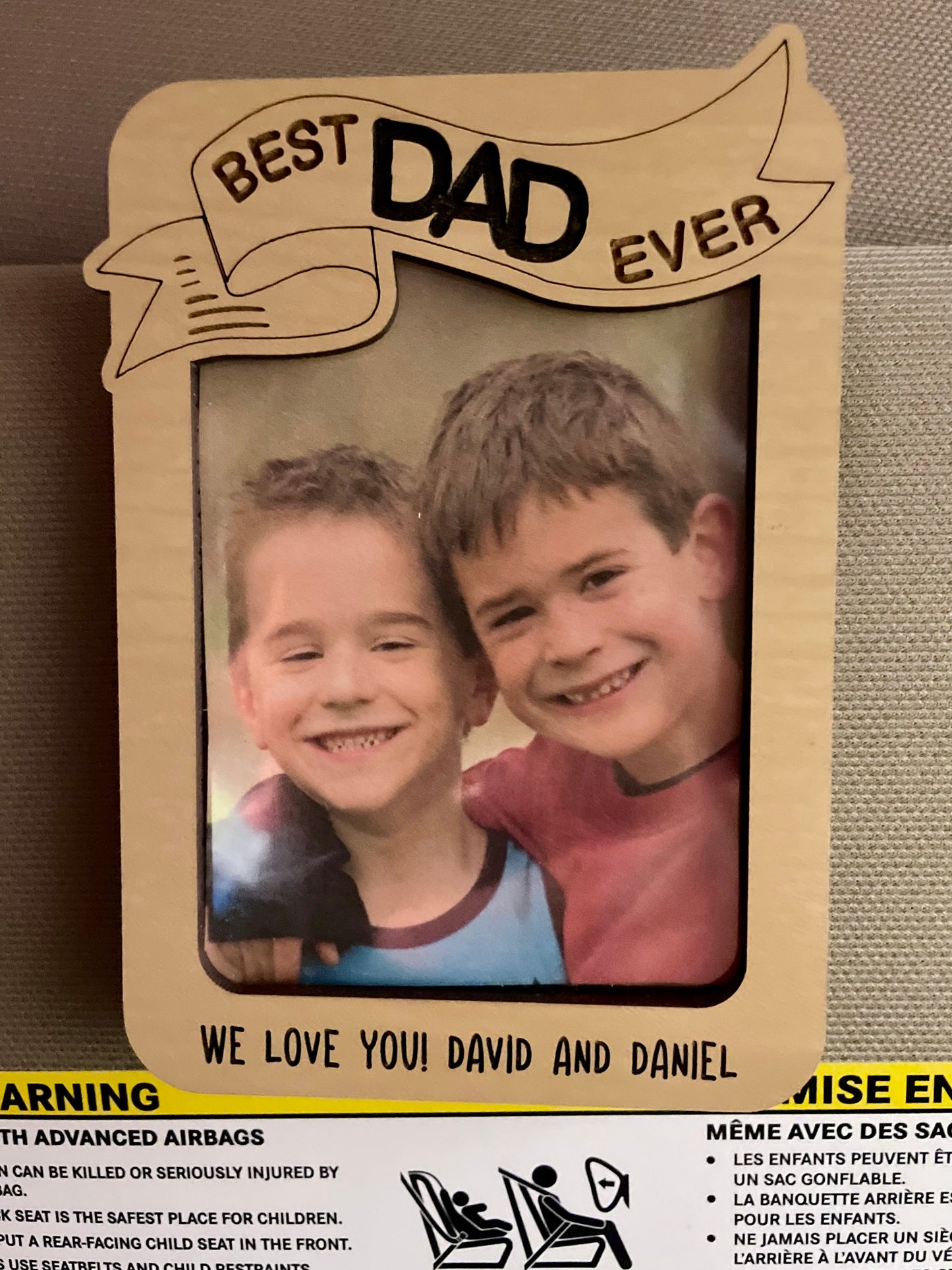 Father's Day/Birthday Visor Clip / Keepsake/Gift for Dad/Gift for Grandpa