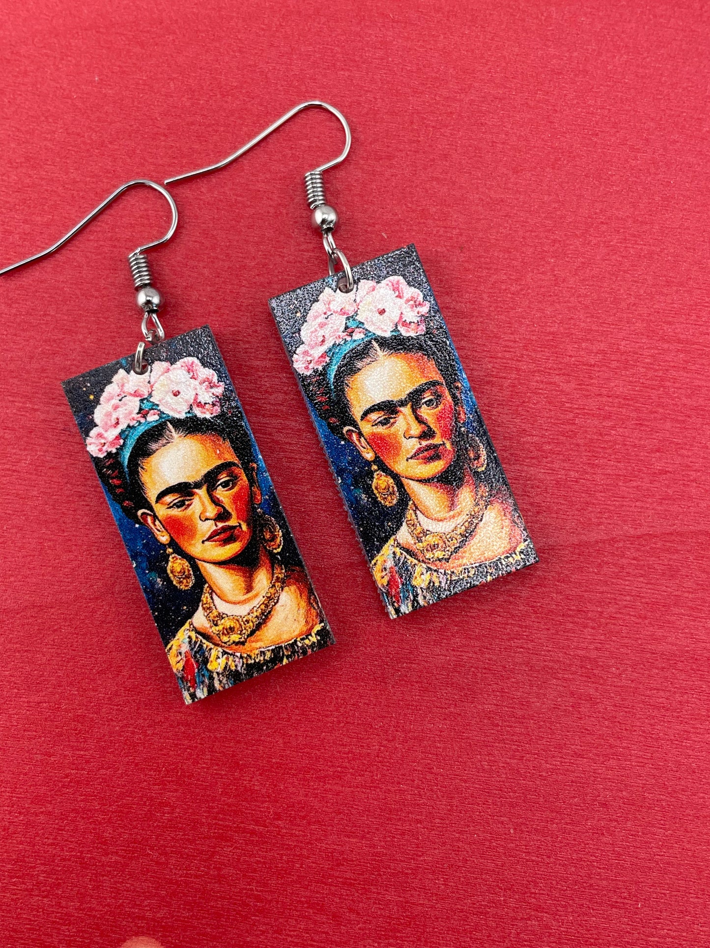 Frida's Cosmic Journey: Vivid Earrings that Celebrate Her Spirit