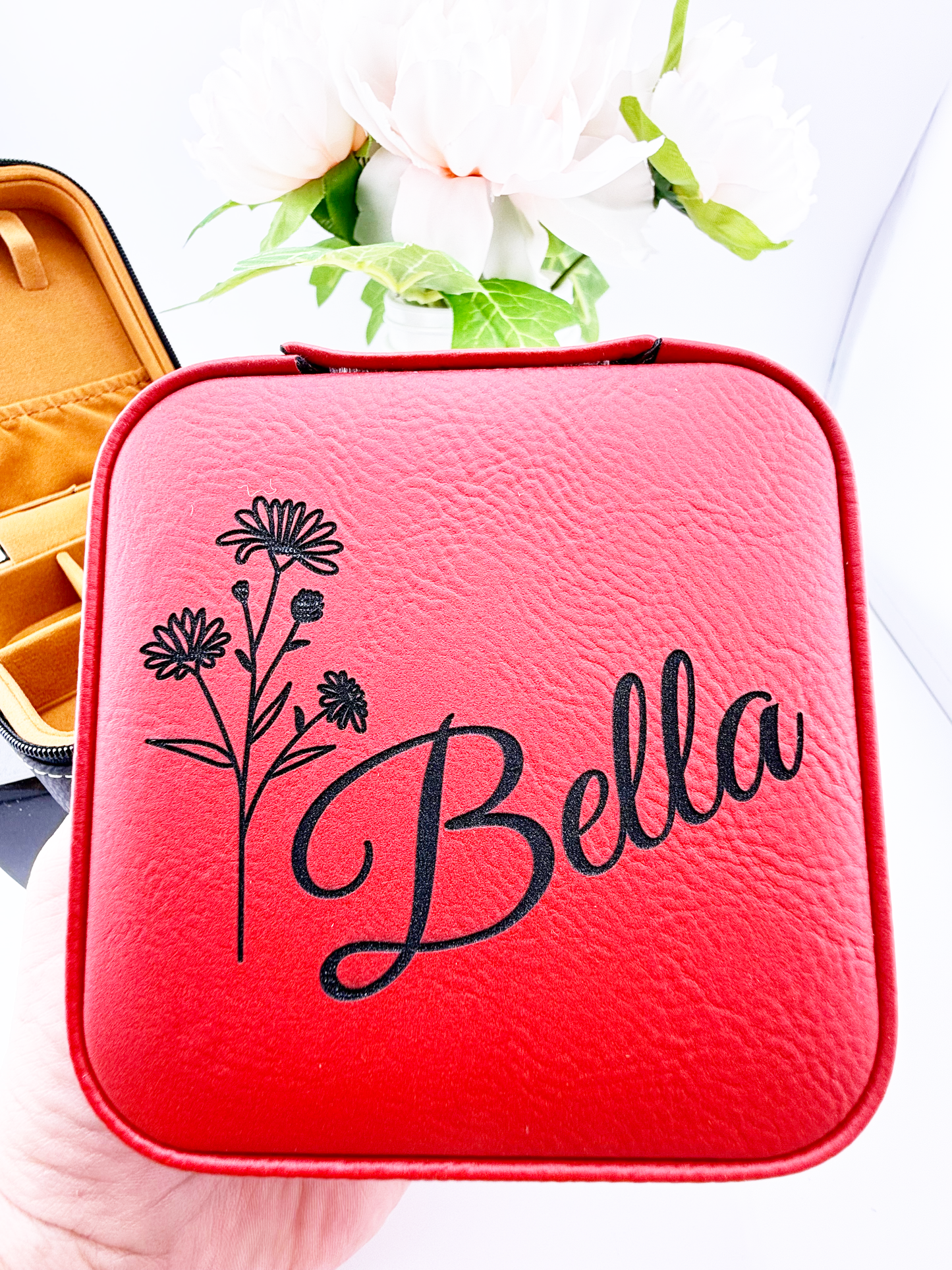 Travel Jewelry Box - Birth Month Flower