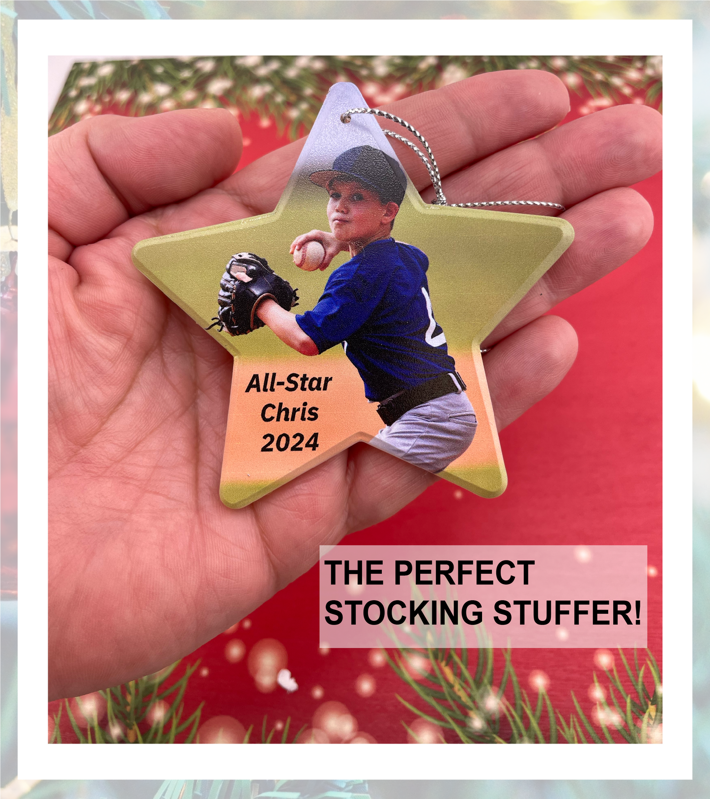 Personalized Photo Glass Ornament