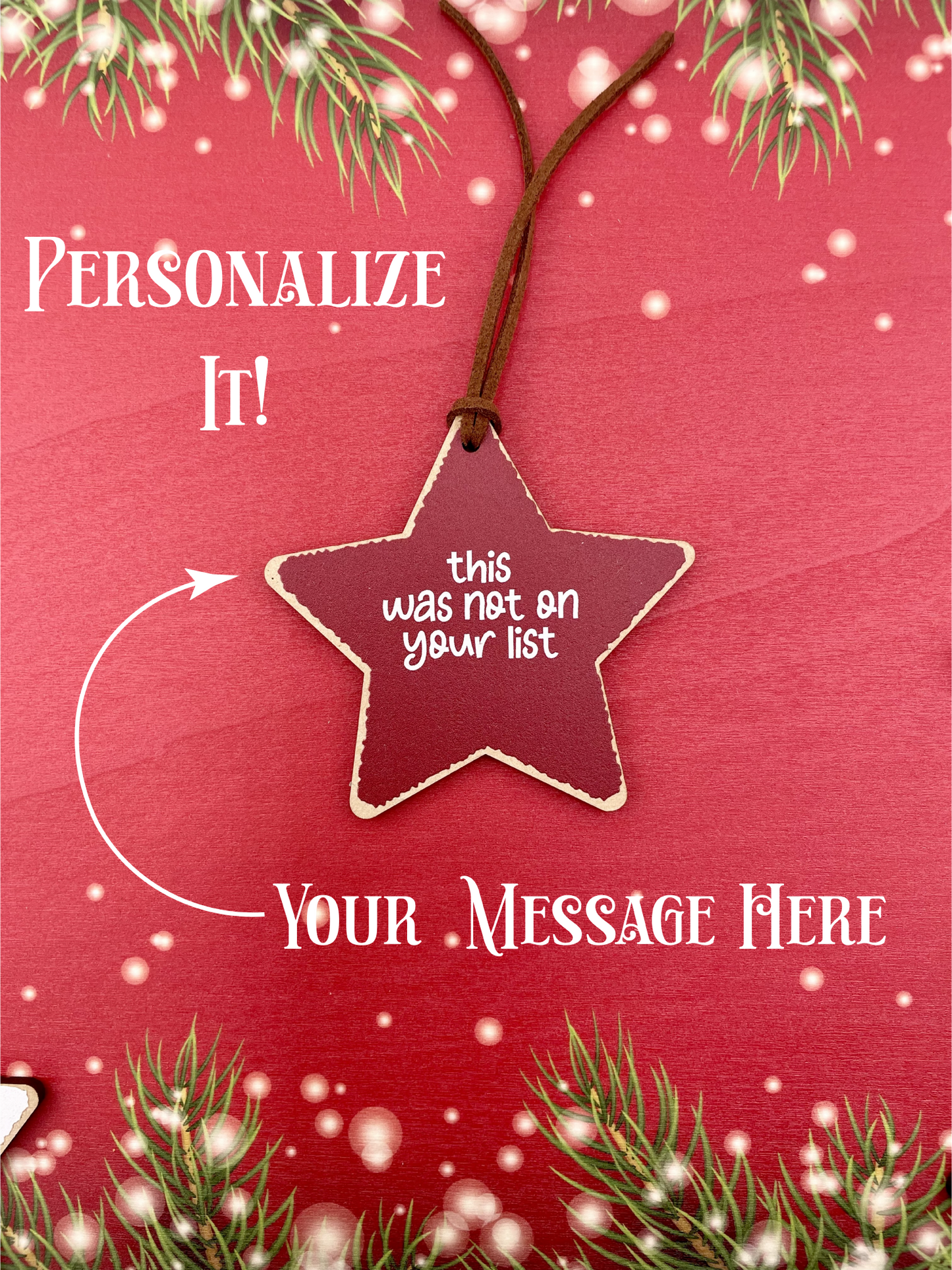 Personalized Star Shaped Ornaments