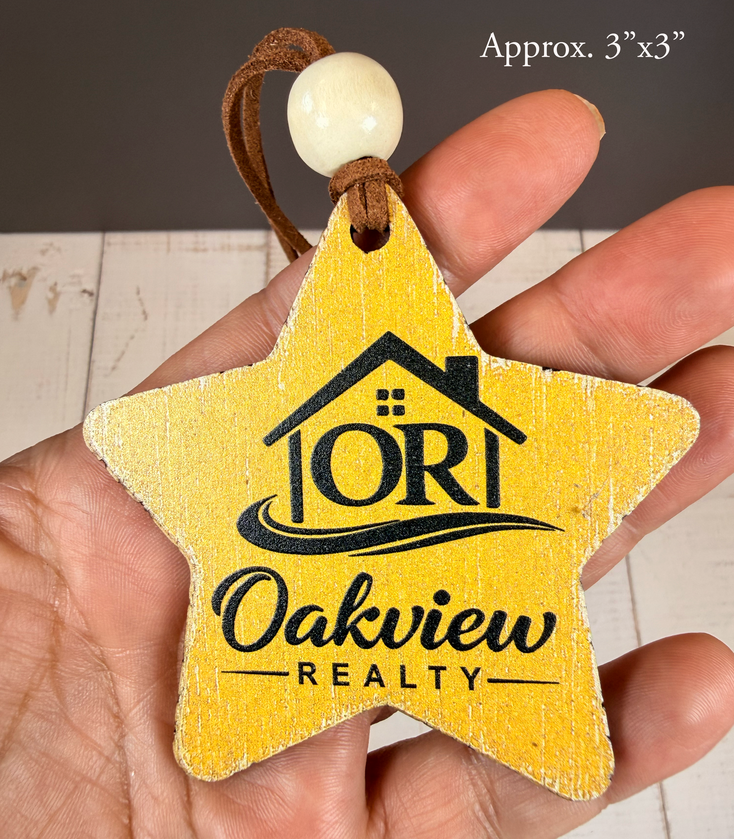 Personalized Rustic Star Ornament or Gift Tag