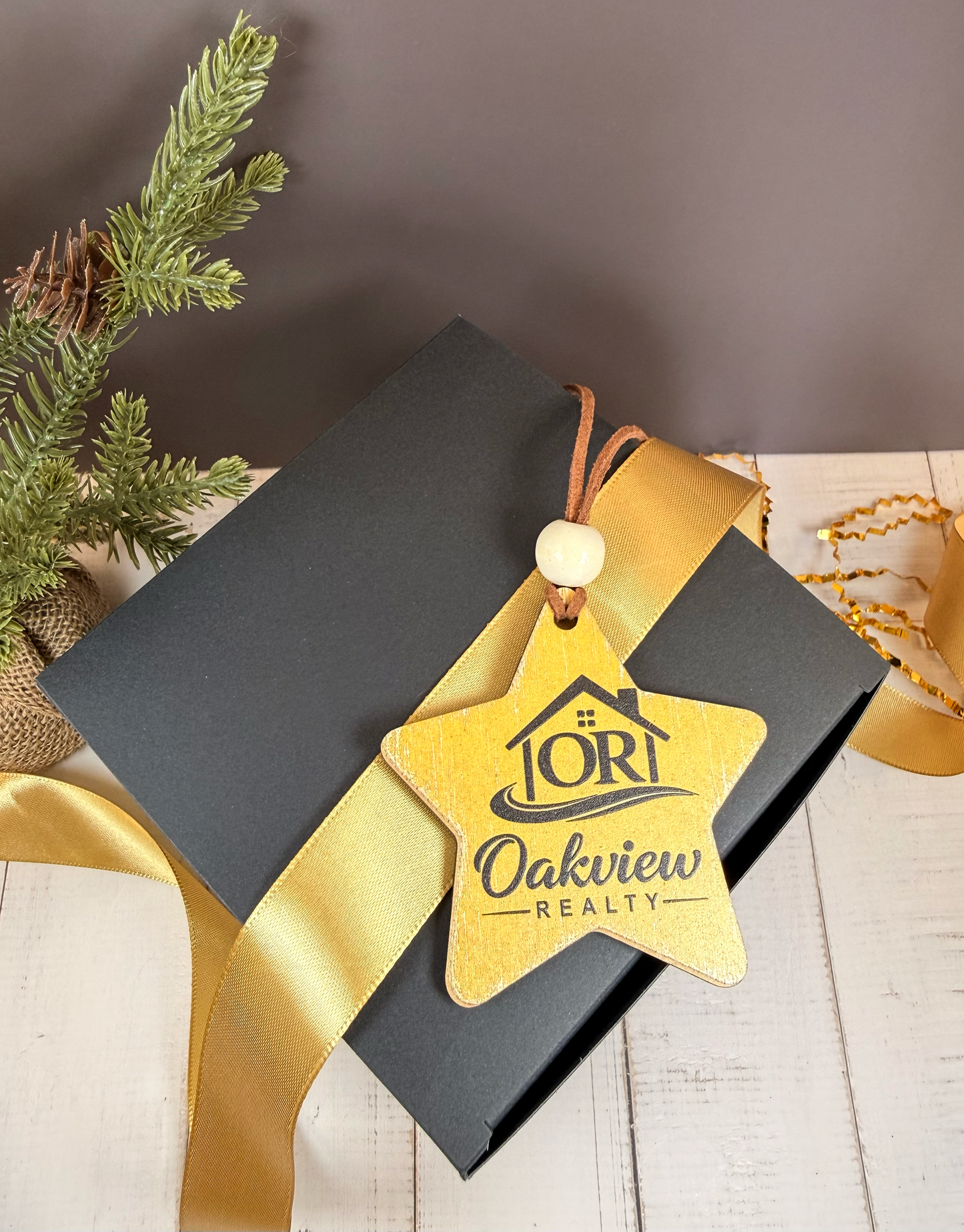 Personalized Rustic Star Ornament or Gift Tag